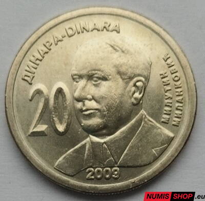 Srbsko - 20 dinara 2009 - Milutin Milankovic - UNC