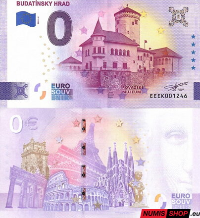 Slovensko - 0 euro souvenir - Budatínsky hrad 2024