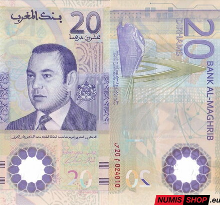 Maroko - 20 dirhams - 2019 - polymer - UNC