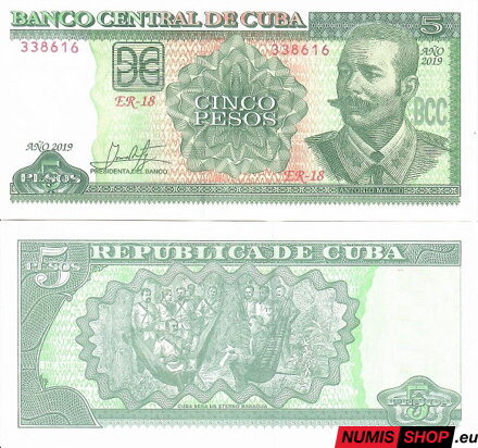 Kuba - 5 pesos - 2019 - UNC