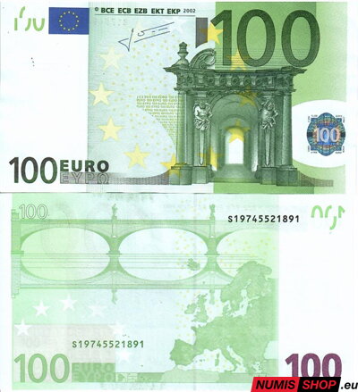 100 euro 2002 - Taliansko (S) - Trichet