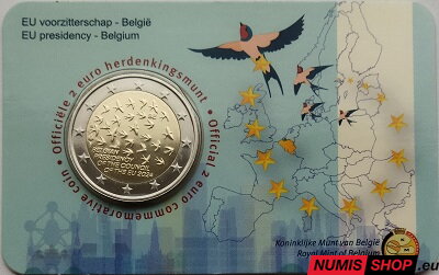 Belgicko 2 euro 2024 - Predsedníctvo - COIN CARD  (NL/EN)