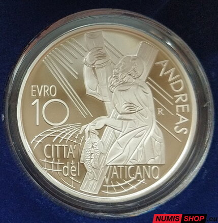 10 euro Vatikán 2022 - 12 apoštolov - Svätý Ondrej - PROOF