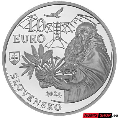 10 eur Slovensko 2024 - Fráter Cyprián z Červeného Kláštora - PROOF