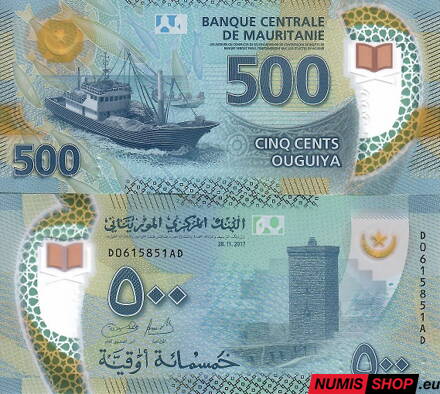 Mauritania - 500 ouguiya - 2017 - polymer - UNC