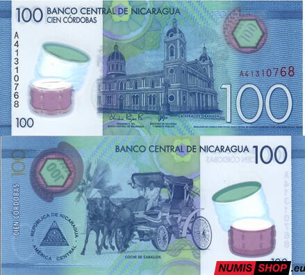 Nikaragua - 100 cordobas - 2014 - UNC - polymer