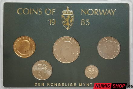 Nórsko - sada mincí - 1985