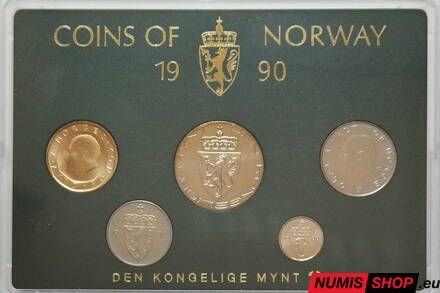 Nórsko - sada mincí - 1990