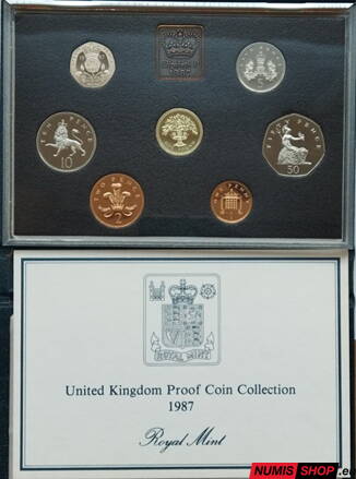 Sada Veľká Británia 1987 proof