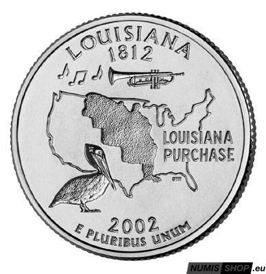 USA Quarter 2002 - Louisiana - D - UNC